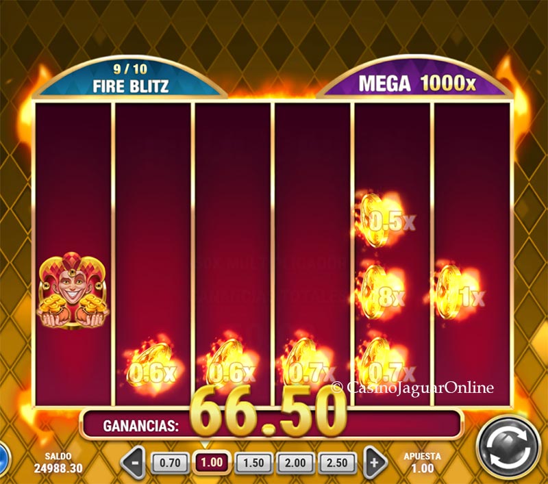 Giros gratis en Fire Joker Blitz