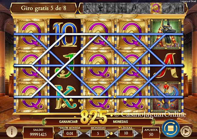 Tiradas gratuitas de Book of Dead